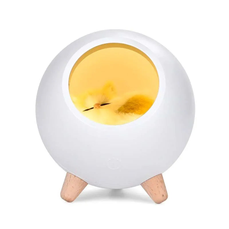 Kabellose Nachttischlampe für Kinder Katze