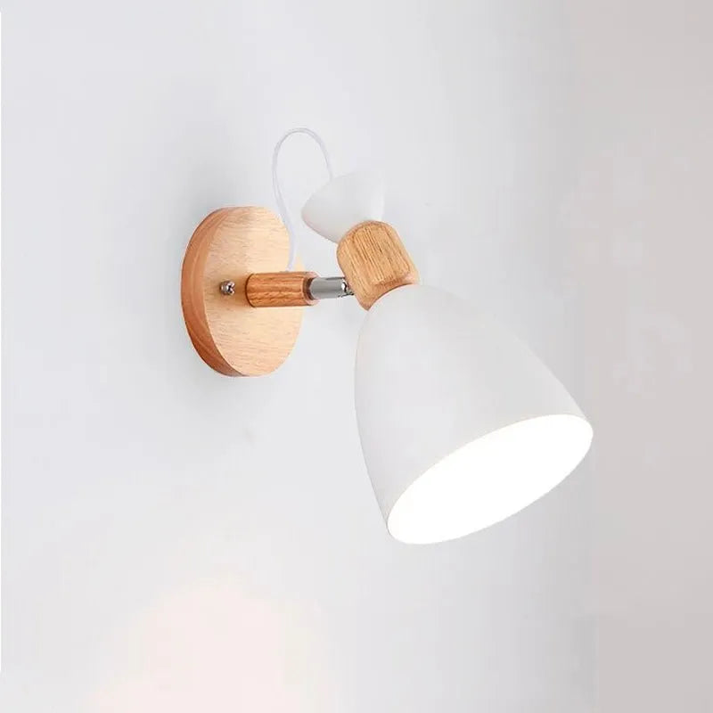 Wandlampe Nachttisch Skandinavisch Holz